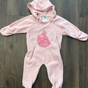 Disney Pink Sparkle Princess Cinderella Footie